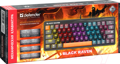 Клавиатура Defender Black Raven GK-417 / 45414