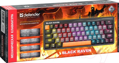 Клавиатура Defender Black Raven GK-417 / 45413