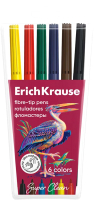 Фломастеры Erich Krause Safari Ultra Washable / 61835 (6цв) - 