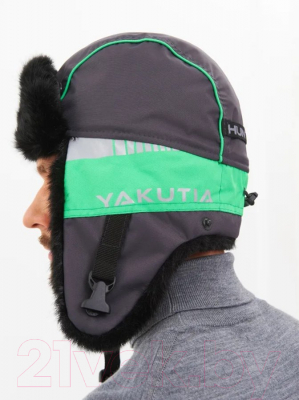 Шапка Huntsman Yakutia Breath Норка Galaxy Breathableable  (р-р 56-58, темно-серый)