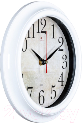 Настенные часы РУБИН Ретро / 2121-002 (белый)