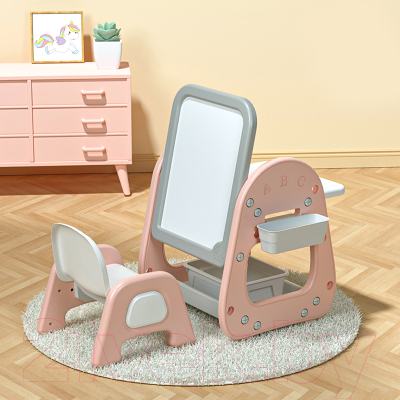 Комплект мебели с детским столом NINO Marina BS-8826 (розовый)