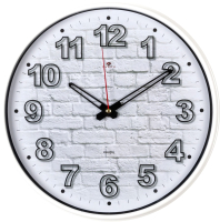 Настенные часы РУБИН Кирпичи / 2940-110 (белый) - 