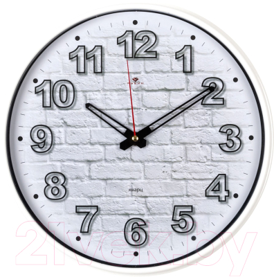 Настенные часы РУБИН Кирпичи / 2940-110 (белый)