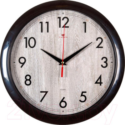 Настенные часы РУБИН Структура дерева / 6026-007 (коричневый)