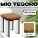 Чехол на табурет Mio Tesoro ТК-2 6083 (кофе с молоком/квадрат) - 