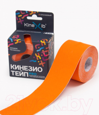 Кинезио тейп Kinexib Pro 5мx5см (оранжевый)
