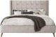 Двуспальная кровать Halmar Estella 160x200 (бежевый) - 