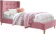 Односпальная кровать Halmar Estella 90x200 (розовый) - 