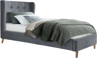Односпальная кровать Halmar Estella 90x200 (серый) - 