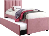 Односпальная кровать Halmar Russo 90x200 (розовый) - 