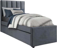 Односпальная кровать Halmar Russo 90x200 (серый) - 