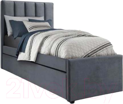Односпальная кровать Halmar Russo 90x200 (серый)