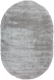 Ковер Radjab Carpet Паффи Шагги Овал P001A / 6329RK (1x2, Grey) - 