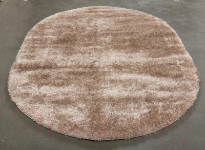 Коврик Radjab Carpet Паффи Шагги Овал P001A / 6349RK (0.8x1.5, Beige)