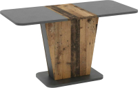 Обеденный стол Signal Calipso (состаренное дерево/темно-серый) - 