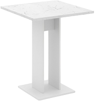 Обеденный стол Signal Fiesta (белый мрамор/белый) - 