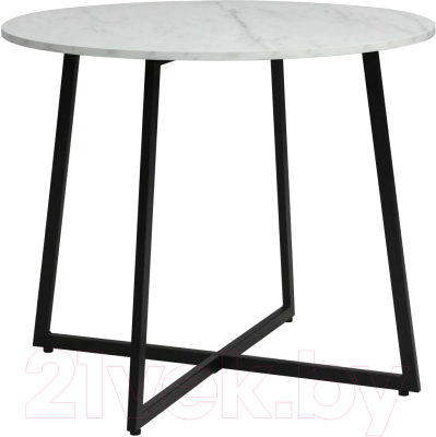 Обеденный стол Signal Luna (белый мрамор/черный)