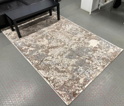 Ковер Radjab Carpet Панама Прямоугольник 9606RK (2x4, Dark Beige/White)