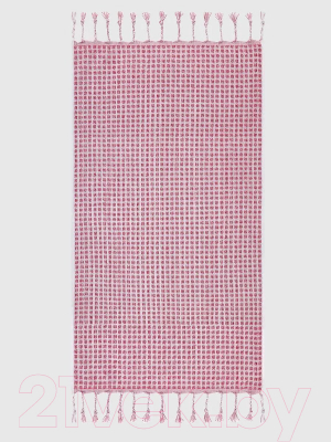 Полотенце Arya Rever 70x140 (красный/белый)