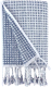 Полотенце Arya Rever 70x140 (темно-синий/белый) - 