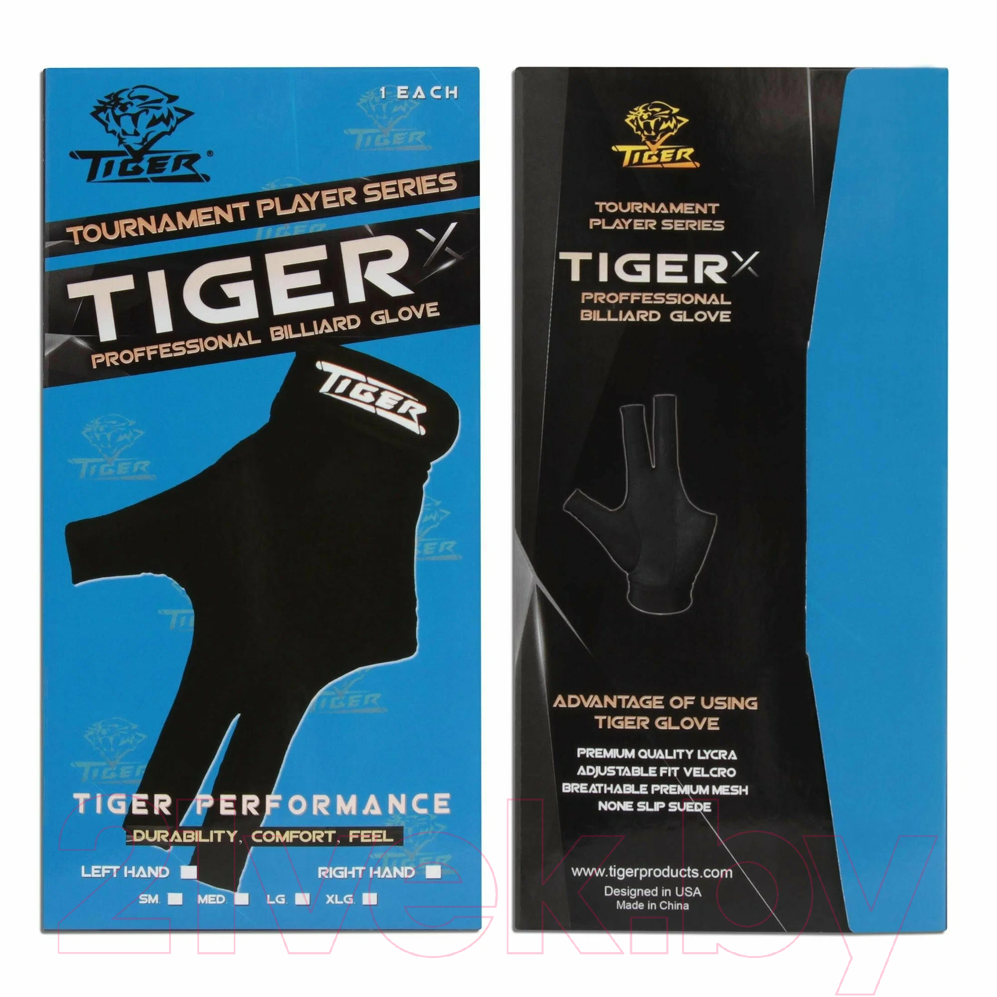 Перчатка для бильярда Tiger Professional Tiger-X / 12557