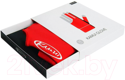 Перчатка для бильярда Kamui QuickDry 10009  (S, красный/черный)