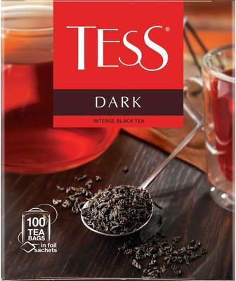 Чай пакетированный Tess Dark черный (100шт) - 