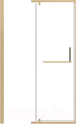 Душевая дверь Grossman Pragma 110x195 / 100.K33.03.110.32.00 (золото сатин/стекло прозрачное)