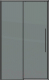 Душевая дверь Grossman Galaxy 110x195 / 100.K33.01.110.21.10 (черный матовый/стекло тонированное) - 