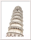 Картина Мирам Архитектура. Пизанская башня / 230403202 (30x40) - 