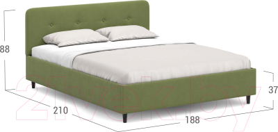 Купить Двуспальная кровать Moon Family 1253 / К004693 в Бобруйске