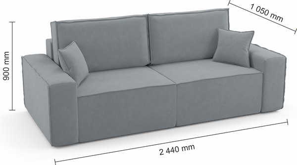 Диван Mio Tesoro Бриз (Velutto 52)