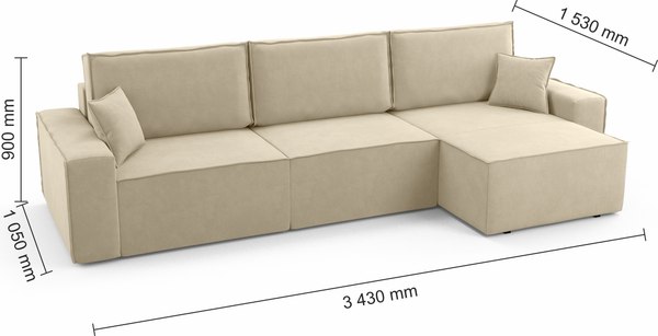 Диван угловой Mio Tesoro Бриз правый %rs_city_gde%