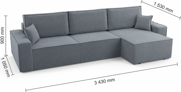 Диван угловой Mio Tesoro Бриз правый %rs_city_gde%
