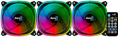 Набор вентиляторов для корпуса AeroCool Astro 12 Pro (3шт)
