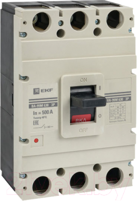 Выключатель автоматический EKF PROxima ВА-99М 630/500А 3P 50кА / mccb99-630-500m