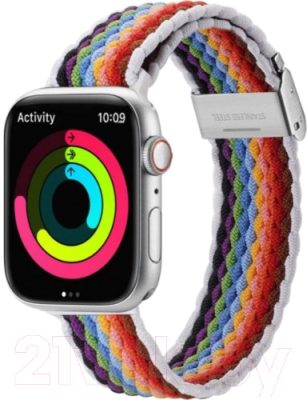 Ремешок для умных часов Dux Ducis Mixture II для Apple Watch SE/8/7/6/5/4/3/2/1 (Pale Stripes)