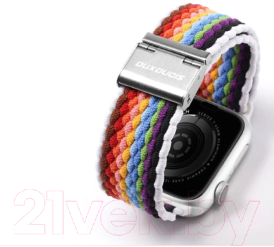 Ремешок для умных часов Dux Ducis Mixture II для Apple Watch SE/8/7/6/5/4/3/2/1 (Pale Stripes)