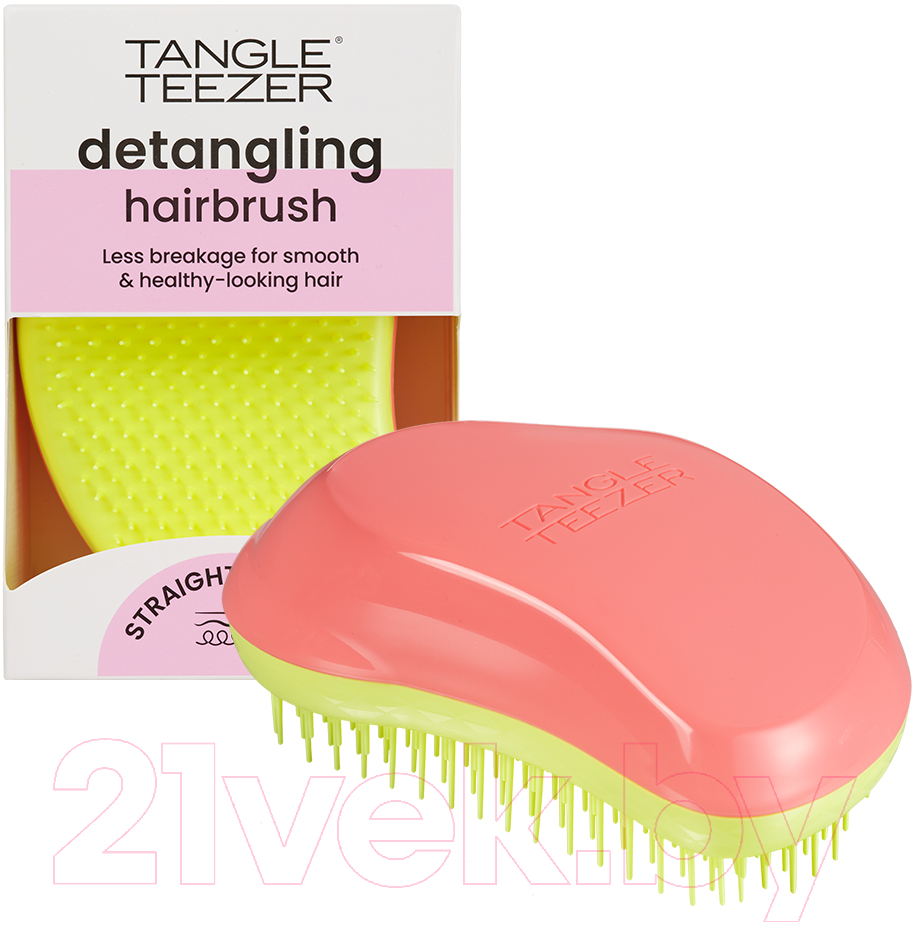 Расческа-массажер Tangle Teezer The Original Salmon Pink & Hyper Yellow