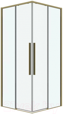 Душевая дверь Grossman Galaxy 110x195 / 1/2.K33.01.11.32.00 (золото сатин/прозрачное стекло)