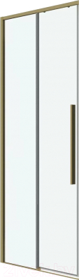 Душевая дверь Grossman Galaxy 90x195 / 1/2.K33.01.90.32.00 (золото сатин/прозрачное стекло)