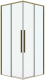 Миниатюра изображения товара Душевая дверь Grossman Galaxy 90x195 / 1/2.K33.01.90.32.00 (золото сатин/прозрачное стекло)