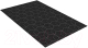 Коврик грязезащитный Shahintex Практик Соты антискользящий 60x90 / 846795 (черный гранит 03) - 