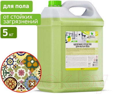 Чистящее средство для пола Clean&Green Концентрат Щелочное CG8033 (5кг)