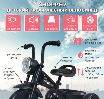 Трехколесный велосипед Chopper CH2B