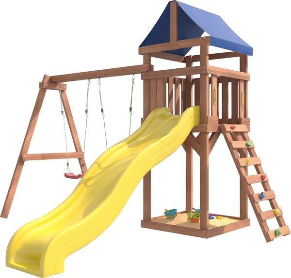 Игровой комплекс National Tree Company Классик с качелями лодочка IgroWoods / ДКП-1