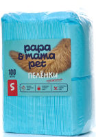 Одноразовая пеленка для животных Papa & Mama Pet EP01 (S, 100шт) - 