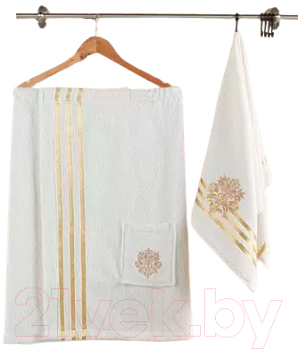 Набор текстиля для бани Juanna Sevakin / 10304 (кремовый)
