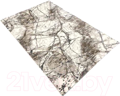 Коврик Radjab Carpet Панама Прямоугольник 8982A / 9682RK (0.8x1.5, Dark Beige/White)